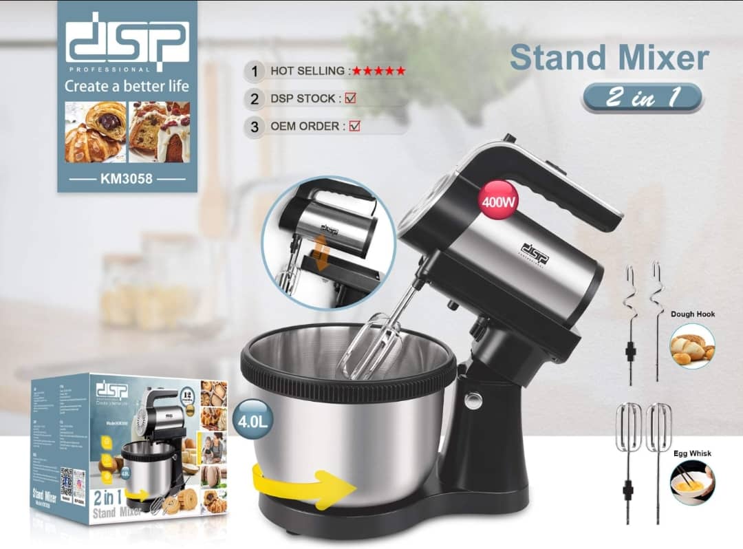 خلط العجين وخفق البيض بقوة 400 واطDSP